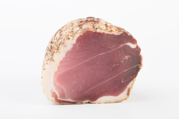 culatello or Italian ham from Basilicata without preservatives and salami