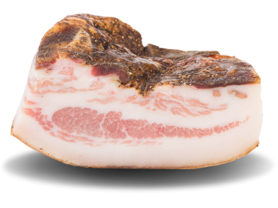 guanciale di maiale de salvo salumi del parco nazionale del pollino in basilcata