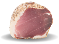culatello the most tender part of the ham salami to be sliced ​​from Lucanian black pigs